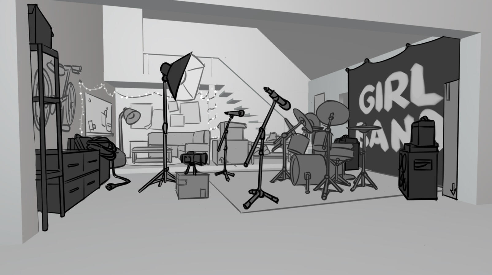 Garage Band Environment Concept Exploration